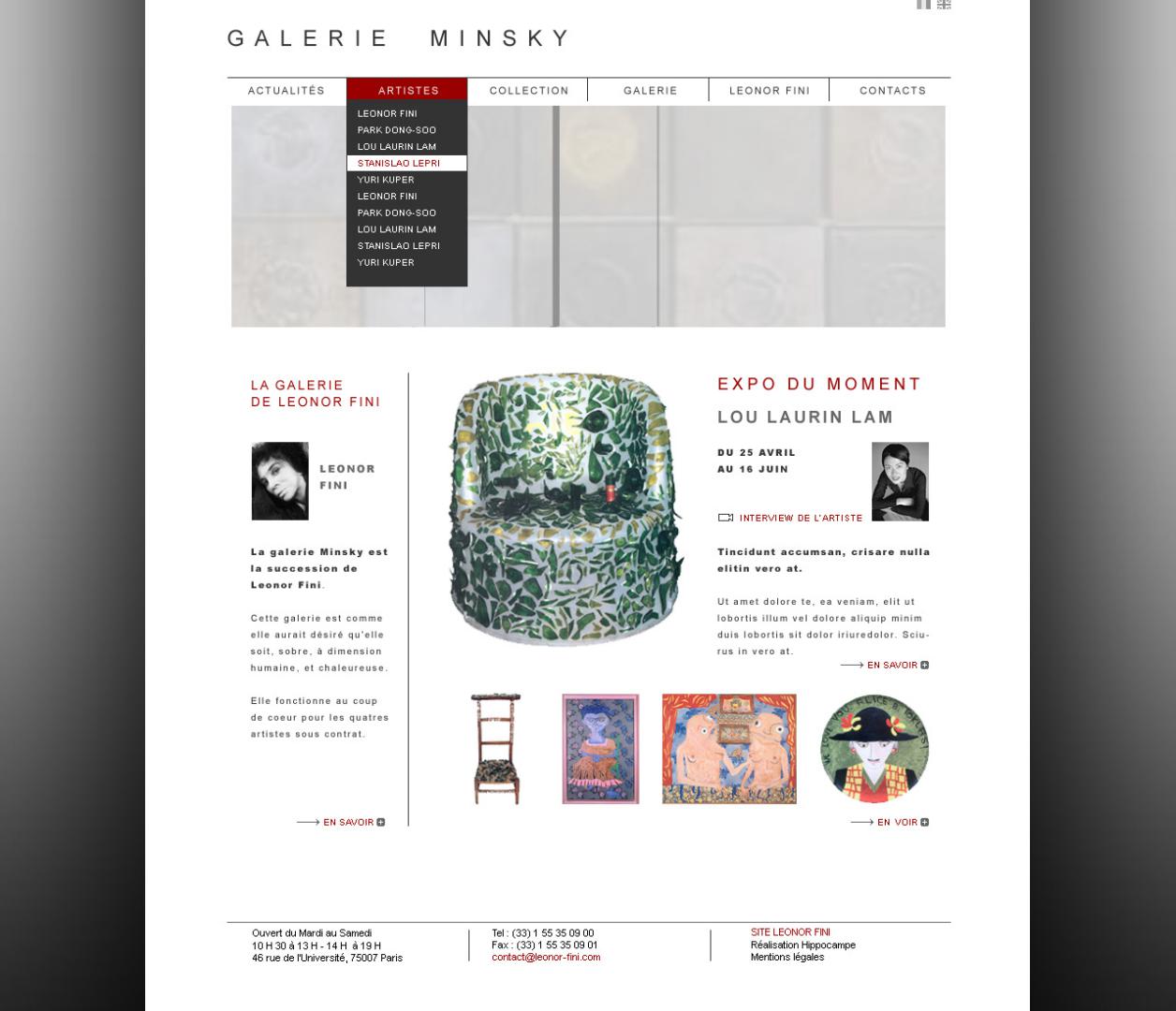 Nimsky (Gallerie) - Site Web - Accueil (menu on)